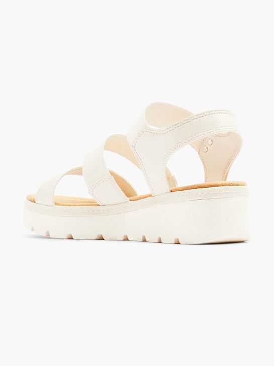 esprit de tacón de la sandalia beige deichmann