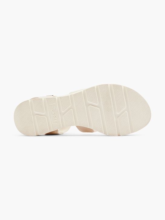 esprit de tacón de la sandalia beige deichmann