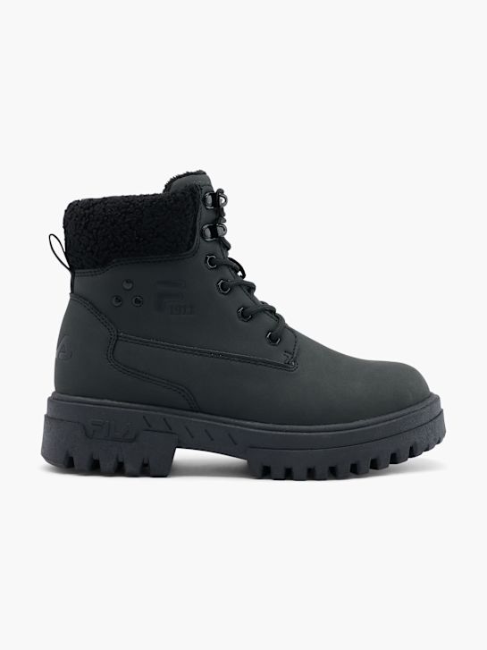 la fila de cordones de arranque negro deichmann