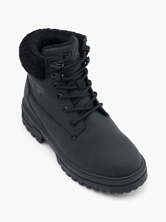 la fila de cordones de arranque negro deichmann