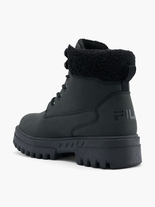 la fila de cordones de arranque negro deichmann