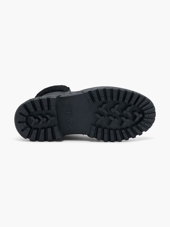 la fila de cordones de arranque negro deichmann