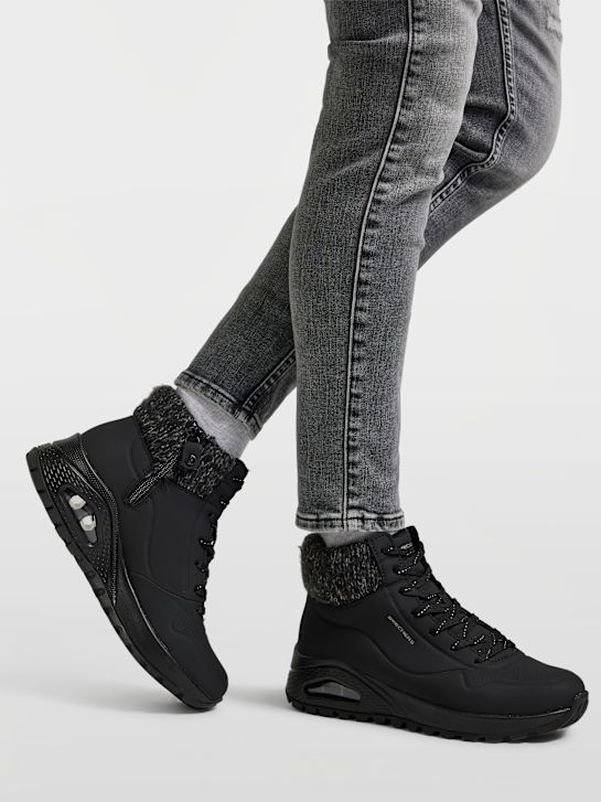 skechers uno resistente cordones de arranque negro deichmann