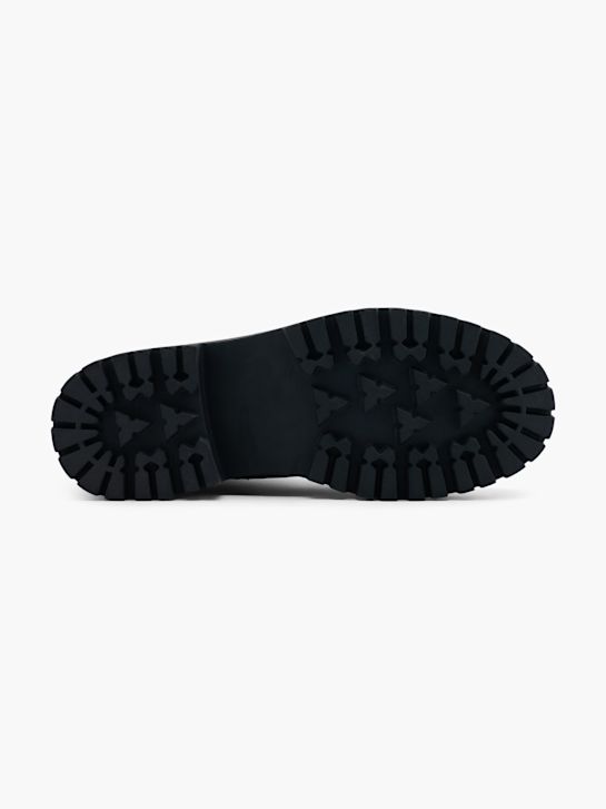 pasarela de cordones de arranque negro deichmann