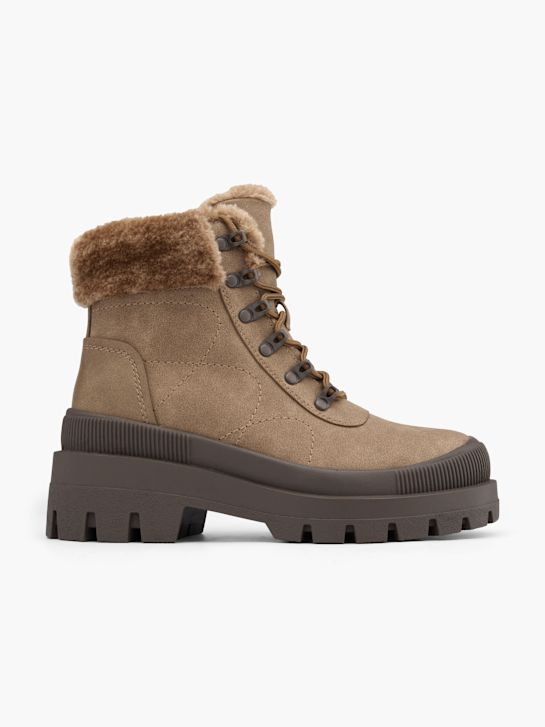 pasarela de cordones de arranque taupe deichmann