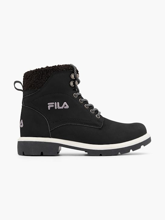 la fila de cordones de arranque negro deichmann