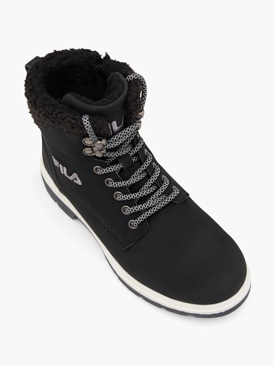 la fila de cordones de arranque negro deichmann