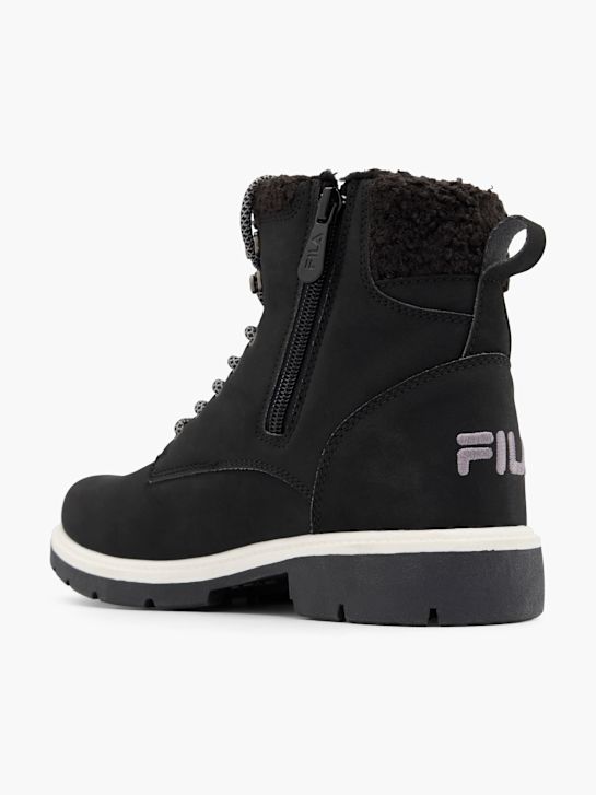 la fila de cordones de arranque negro deichmann