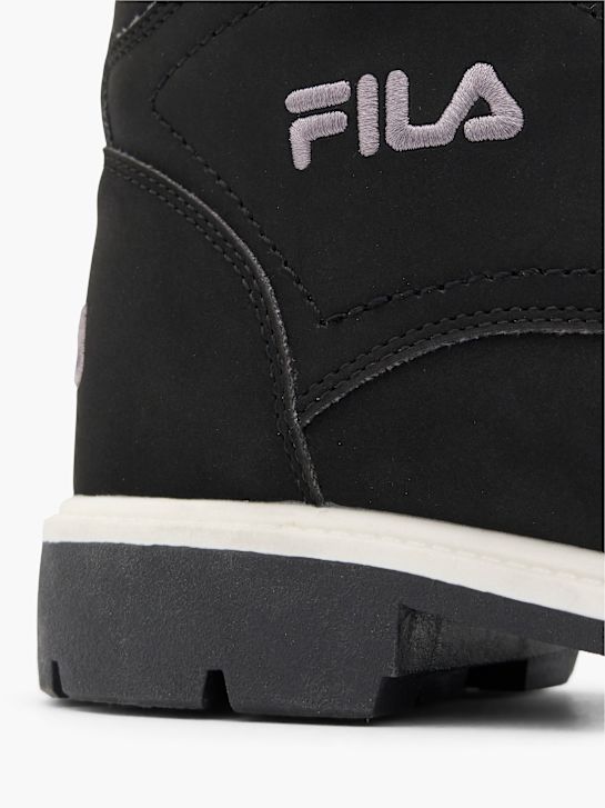 la fila de cordones de arranque negro deichmann