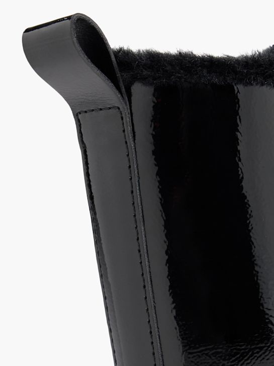 pasarela de cordones de arranque negro deichmann