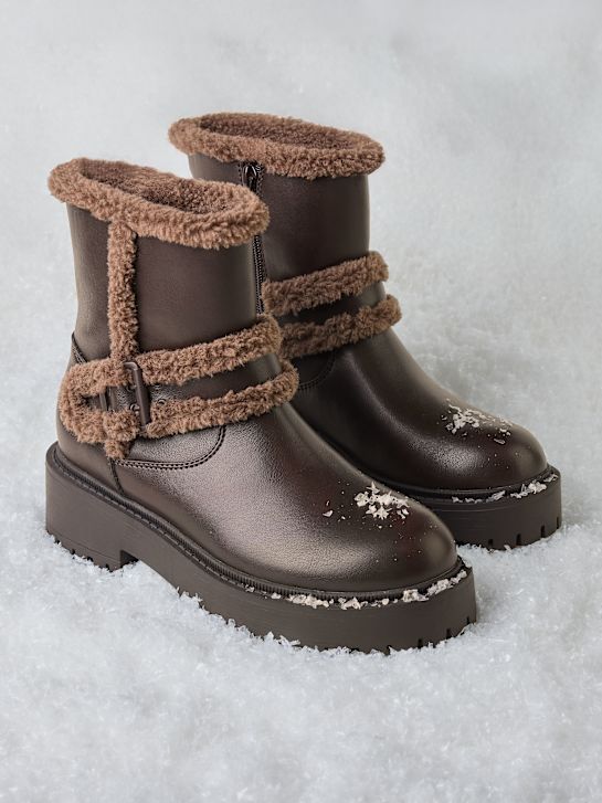 pasarela botas de invierno marrón deichmann
